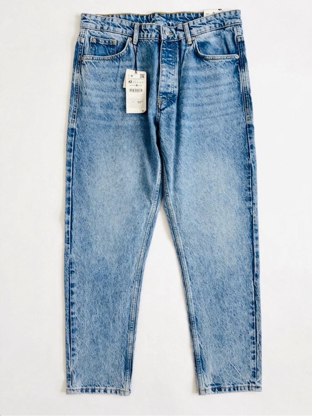 Zara high rise slim cropped jeans